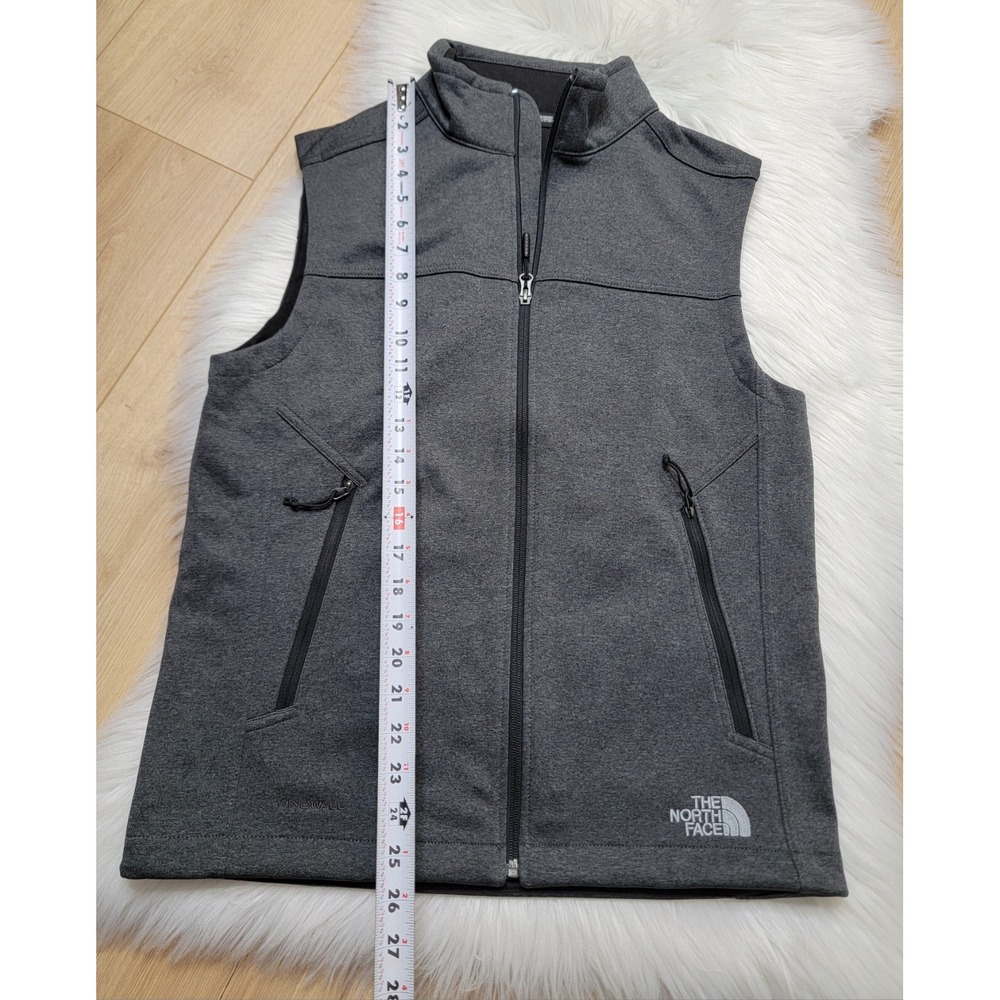 The North Face Vest Men's Size Small Gray Windwall Soft-Shell Full Zip - Picture 8 of 8